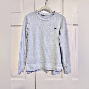 The Black Dog Light Blue-Grey Logo Crew Neck Sweater Women’s XS